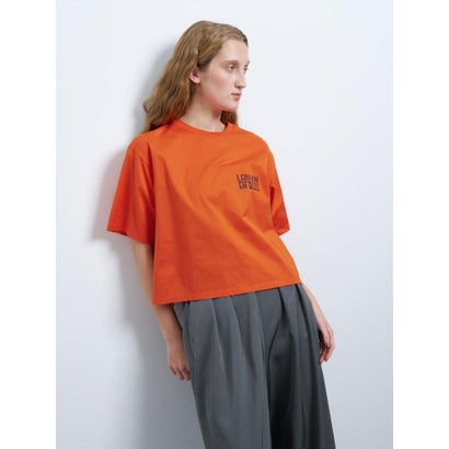 ワンポイントロゴTシャツ （オレンジ）｜詳細画像