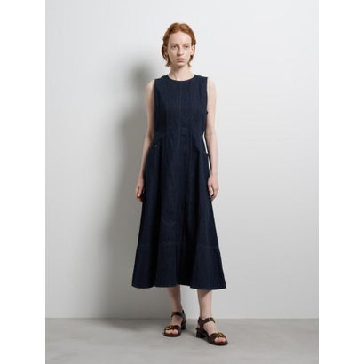 Lee×LANVIN en Bleuデニムワンピース （ネイビー）｜詳細画像