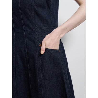 Lee×LANVIN en Bleuデニムワンピース （ネイビー）｜詳細画像