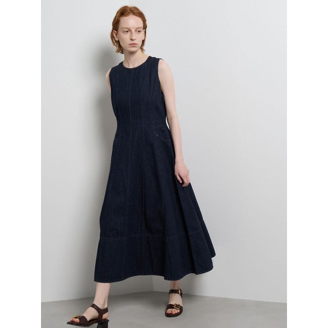Lee×LANVIN en Bleuデニムワンピース （ネイビー）