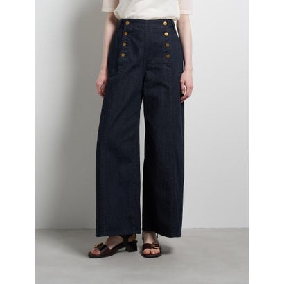 Lee×LANVIN en Bleuデニムマリンパンツ （ネイビー）｜詳細画像