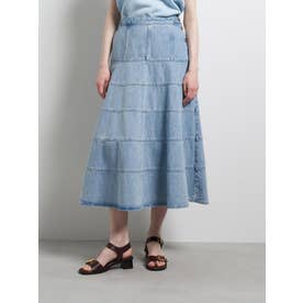 Lee×LANVIN en Bleuデニムフレアスカート （ブルー系）