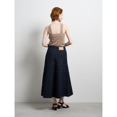 Lee×LANVIN en Bleuデニムフレアスカート （ネイビー）｜詳細画像