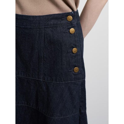 Lee×LANVIN en Bleuデニムフレアスカート （ネイビー）｜詳細画像