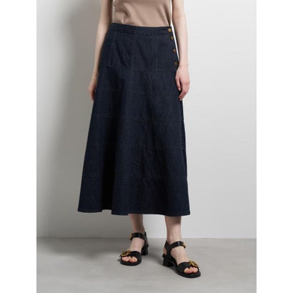 Lee×LANVIN en Bleuデニムフレアスカート （ネイビー）｜詳細画像