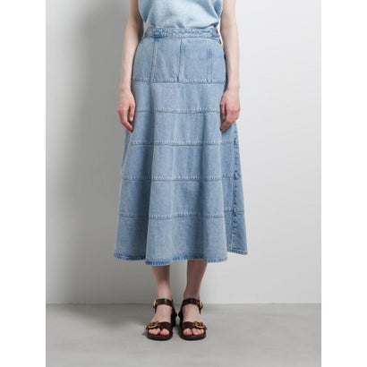 Lee×LANVIN en Bleuデニムフレアスカート （ネイビー）｜詳細画像