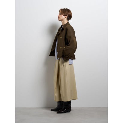ランバン オン ブルー LANVIN en Bleu ドロストショートブルゾン （チャコールグレー）｜詳細画像
