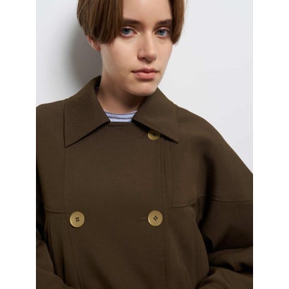 ランバン オン ブルー LANVIN en Bleu ドロストショートブルゾン （チャコールグレー）｜詳細画像