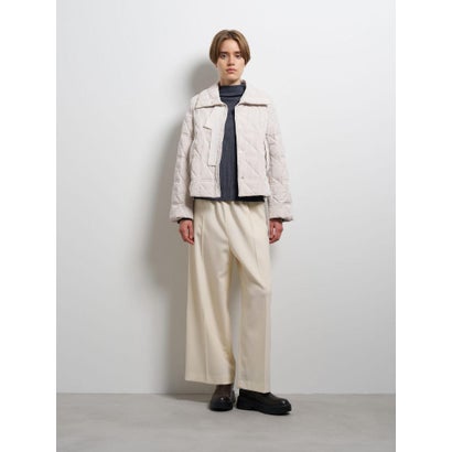 ランバン オン ブルー LANVIN en Bleu フロントリボンダウンジャケット （オフホワイト）｜詳細画像