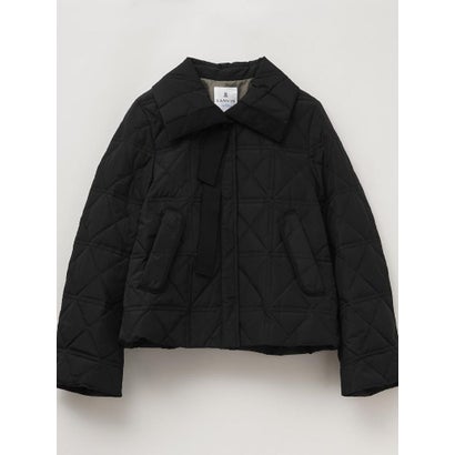 ランバン オン ブルー LANVIN en Bleu フロントリボンダウンジャケット （ブラック）｜詳細画像