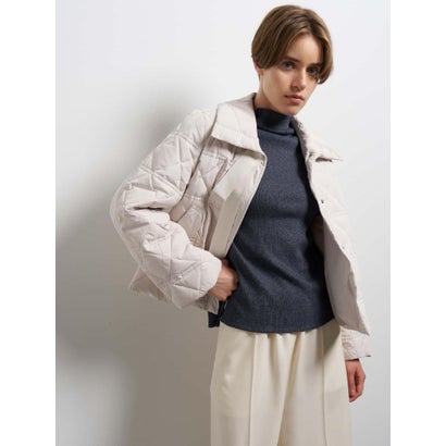 ランバン オン ブルー LANVIN en Bleu フロントリボンダウンジャケット （ブラウン）｜詳細画像