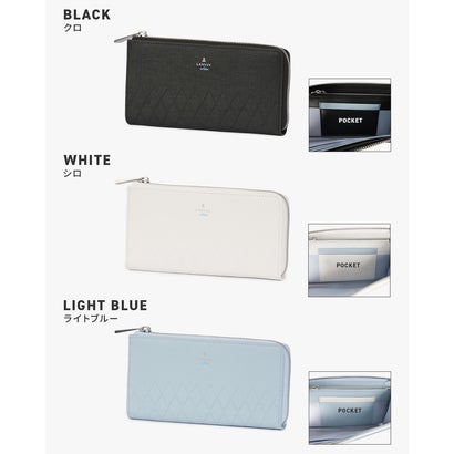 ランバン LANVIN ランバンオンブルー ラル ロングウォレット 長財布 LANVIN en Bleu LAL 535606 （ライトブルー）｜詳細画像