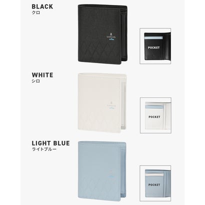 ランバン LANVIN ランバンオンブルー ラル 二つ折り財布 本革 LANVIN en Bleu LAL 535604 （ライトブルー）｜詳細画像