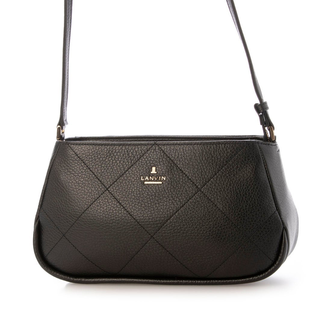 LANVIN ランバン ハンドバッグ ミニバッグ レザー リバーシブル 黒 