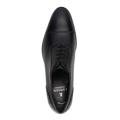 ランバン コレクション LANVIN COLLECTION 「Recovery Shiatsu Insole」搭載で指圧効果により血行をよくする。 軽量設計 内羽根ストレートチップドレスシューズ LV1019XR （ブラック）｜詳細画像