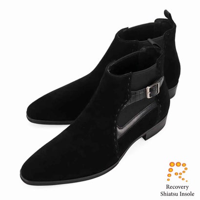 「Recovery Shiatsu Insole」搭載で指圧効果により血行をよくする。サイドゴアブーツ LV1022XR （ブラックスエード）｜詳細画像
