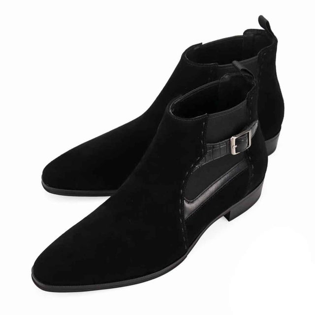 「Recovery Shiatsu Insole」搭載で指圧効果により血行をよくする。サイドゴアブーツ LV1022XR （ブラックスエード）