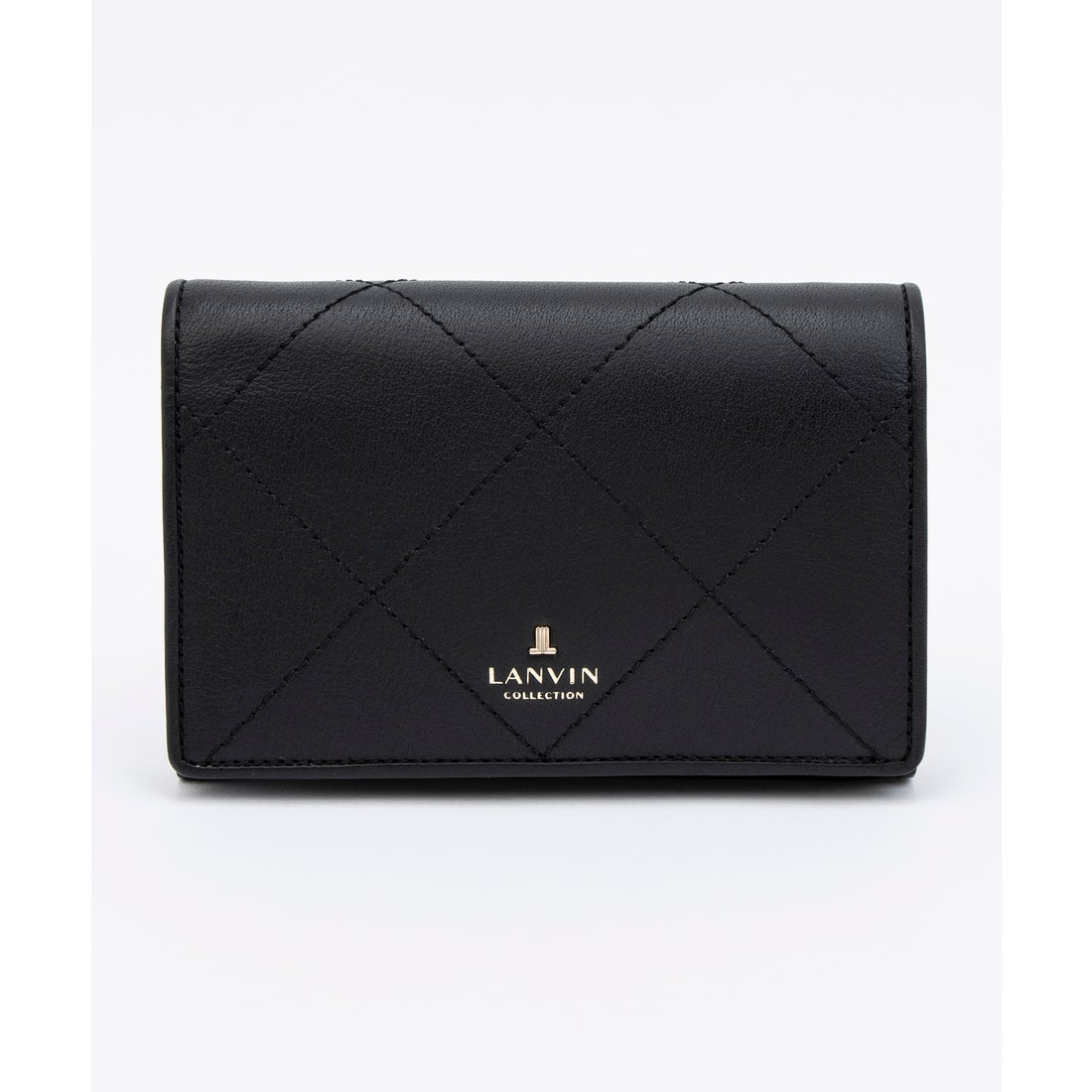 新品 現行品 ランバン コレクション クロワゼパース 二つ折り財布 ブラック 黒 ランバン コレクション LANVIN COLLECTION 二つ折り財布【クロワゼ