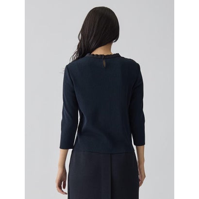 ランバン コレクション LANVIN COLLECTION 14ゲージレースデザインニット （ライトピンク）｜詳細画像