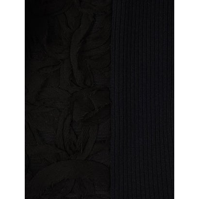 ランバン コレクション LANVIN COLLECTION 14ゲージレースデザインニット （ライトピンク）｜詳細画像