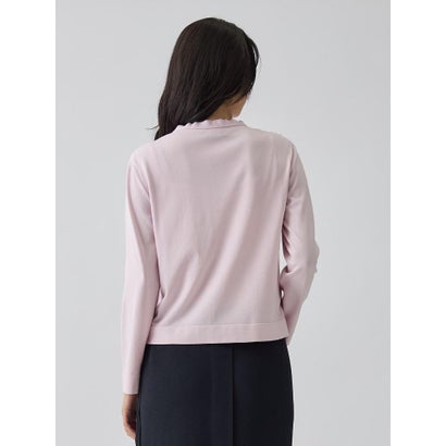 ランバン コレクション LANVIN COLLECTION 16ゲージレースデザインカーディガン （ライトピンク）｜詳細画像