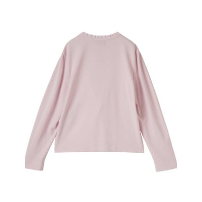 ランバン コレクション LANVIN COLLECTION 16ゲージレースデザインカーディガン （ライトピンク）｜詳細画像