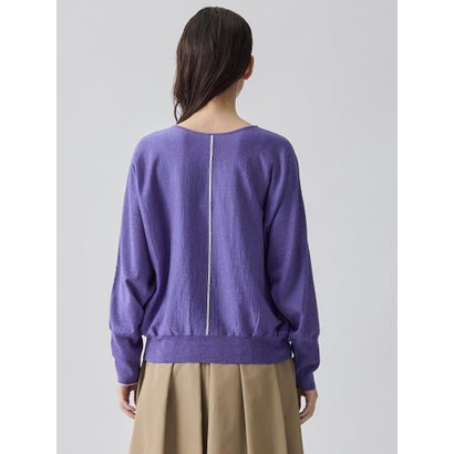 ランバン コレクション LANVIN COLLECTION Vネック ドルマン風デザインニット （ベージュ）｜詳細画像
