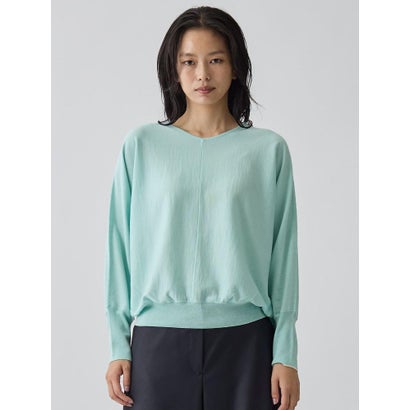 ランバン コレクション LANVIN COLLECTION Vネック ドルマン風デザインニット （ベージュ）｜詳細画像