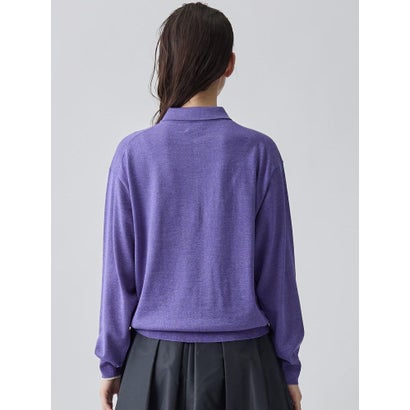 ランバン コレクション LANVIN COLLECTION ポロシャツデザイン プルオーバーニット （ベージュ）｜詳細画像