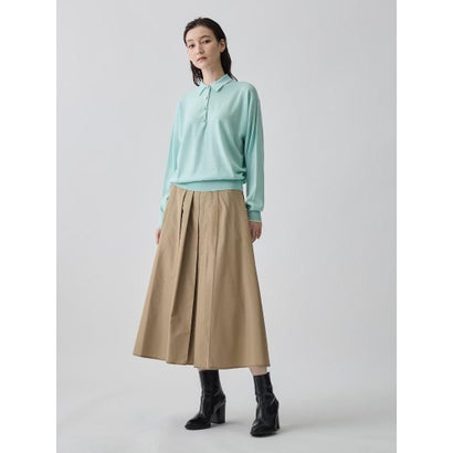 ランバン コレクション LANVIN COLLECTION ポロシャツデザイン プルオーバーニット （ベージュ）｜詳細画像