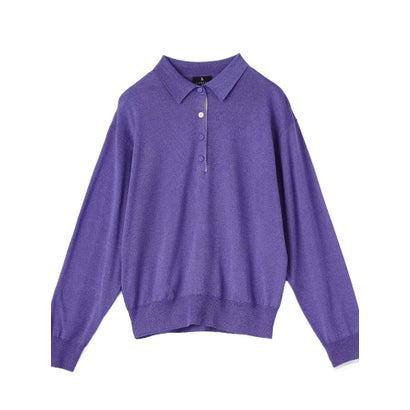 ランバン コレクション LANVIN COLLECTION ポロシャツデザイン プルオーバーニット （ブルー）｜詳細画像