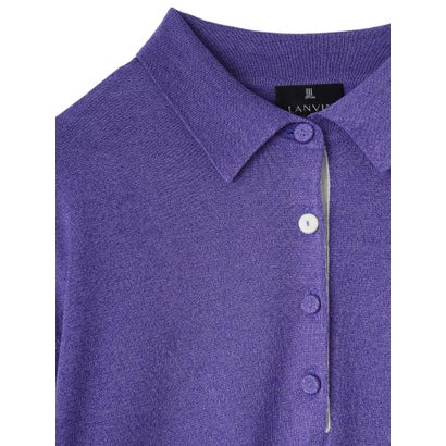 ランバン コレクション LANVIN COLLECTION ポロシャツデザイン プルオーバーニット （ブルー）｜詳細画像