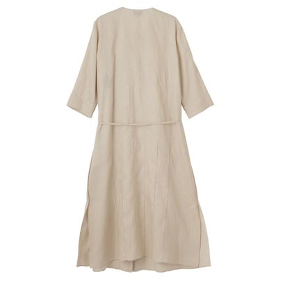 ランバン コレクション LANVIN COLLECTION ノーカラー・ロングワンピース （ベージュ）｜詳細画像