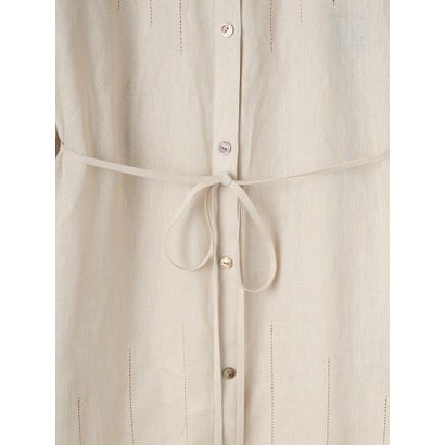 ランバン コレクション LANVIN COLLECTION ノーカラー・ロングワンピース （ベージュ）｜詳細画像