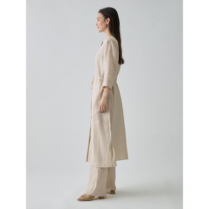 ランバン コレクション LANVIN COLLECTION ノーカラー・ロングワンピース （ベージュ）｜詳細画像