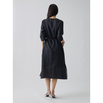 ランバン コレクション LANVIN COLLECTION ノーカラー・ロングワンピース （ベージュ）｜詳細画像