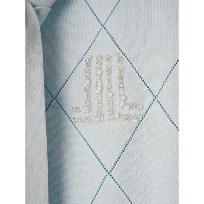 ランバン コレクション LANVIN COLLECTION 16ゲージアイレット柄ニット （ラベンダー）｜詳細画像