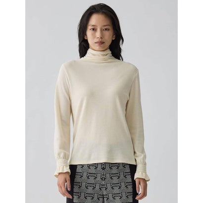 ランバン コレクション LANVIN COLLECTION ミラノリブカットソー （ブラック）｜詳細画像