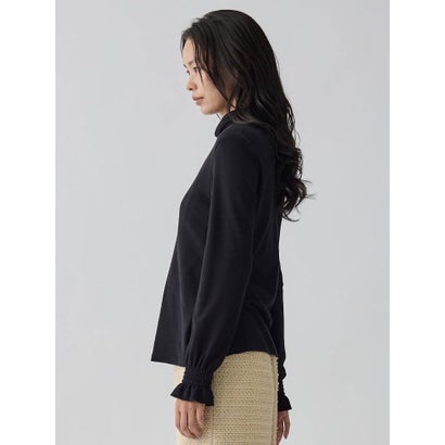 ランバン コレクション LANVIN COLLECTION ミラノリブカットソー （ブラック）｜詳細画像