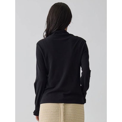 ランバン コレクション LANVIN COLLECTION ミラノリブカットソー （ブラック）｜詳細画像