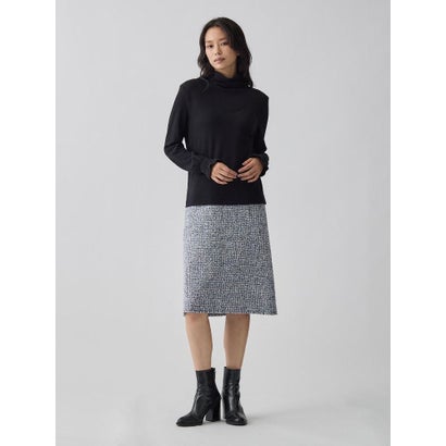 ランバン コレクション LANVIN COLLECTION ミラノリブカットソー （ブラック）｜詳細画像