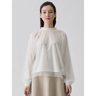 ランバン コレクション LANVIN COLLECTION シアージャージカットソー （オフホワイト）｜詳細画像