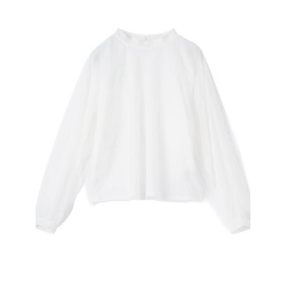 ランバン コレクション LANVIN COLLECTION シアージャージカットソー （オフホワイト）｜詳細画像