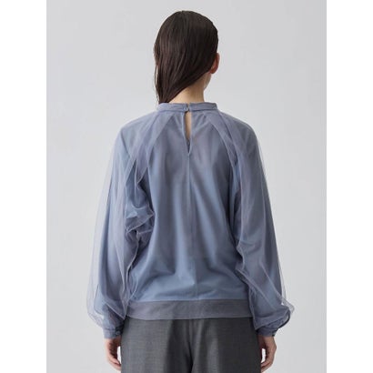 ランバン コレクション LANVIN COLLECTION シアージャージカットソー （ライトブルー）｜詳細画像