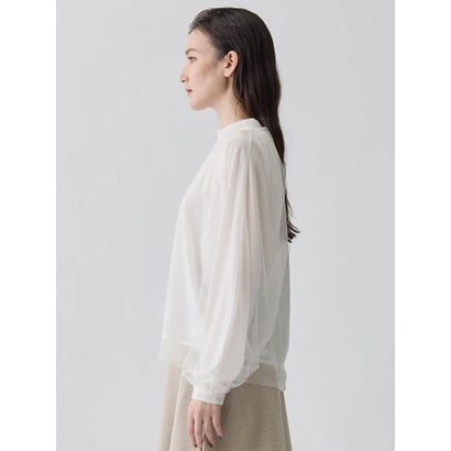 ランバン コレクション LANVIN COLLECTION シアージャージカットソー （ライトブルー）｜詳細画像