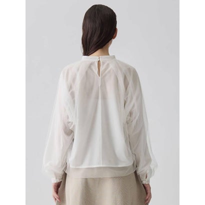 ランバン コレクション LANVIN COLLECTION シアージャージカットソー （ライトブルー）｜詳細画像