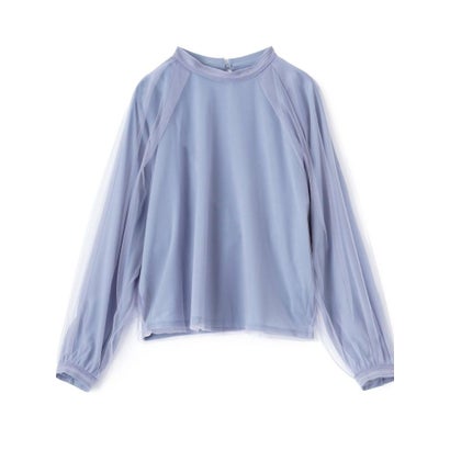 ランバン コレクション LANVIN COLLECTION シアージャージカットソー （ライトブルー）｜詳細画像