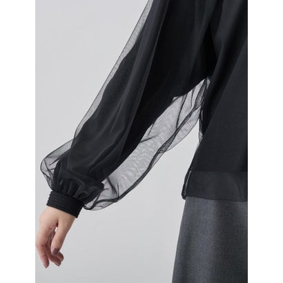 ランバン コレクション LANVIN COLLECTION シアージャージカットソー （ライトブルー）｜詳細画像