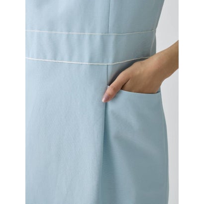 ランバン コレクション LANVIN COLLECTION グログラン後染ワンピース （ネイビー）｜詳細画像