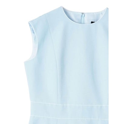 ランバン コレクション LANVIN COLLECTION グログラン後染ワンピース （ネイビー）｜詳細画像